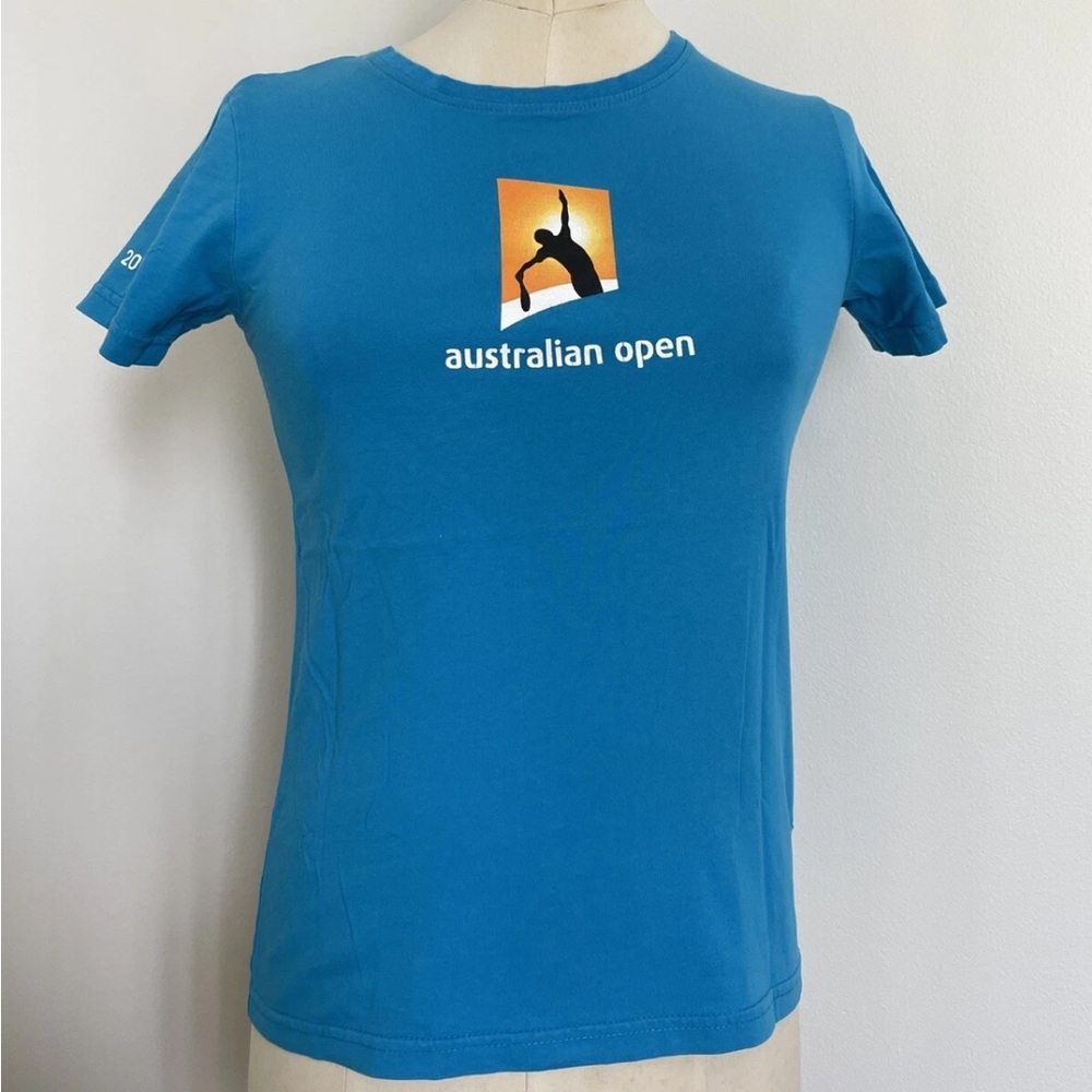 Australian Open AO Tennis T-Shirt Tee Women Fits XS, S with the Old Logo 2016